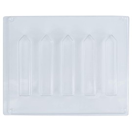 Rayher 36111000 Casting Mould for Street Chalk, 5 Shapes of 11 x 2 x 2 cm, Material PET, Mould for Pouring with Chalk Casting Powder, Concrete, Casting Powder, Concrete Casting Mould