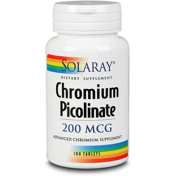 Solaray Chromium Picolinate 200mcg | 100ct