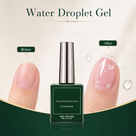 2Bottle Clear Sculpting Gel for Nail Art,Water Drop Gel nail Polish - raindrop gel polish,Rain Drop Soak Off UV LED Nail Gel Polish Ice Dew Nail Art Design