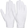 6 pares de guantes de algodón blanco para manos secas,