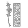 Metal Christmas Element Lantern Square Frame Cutting Dies,Three Snowflake Border