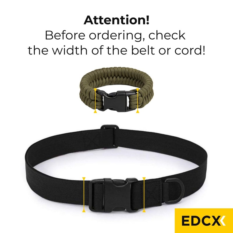 EdcX Plastic Side Release Buckle | 10, 15 and 20