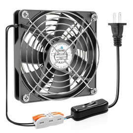 Eakhelb 140mm EC Fan, 140x140x25mm EC Axial Fan, Dual Ball Bearing,AC 110V 120V 220V 240V Cooling Fan,with AC ON/Off Switch Cable,for DIY Cooling,Case, Cabinet,Exhaust Projects