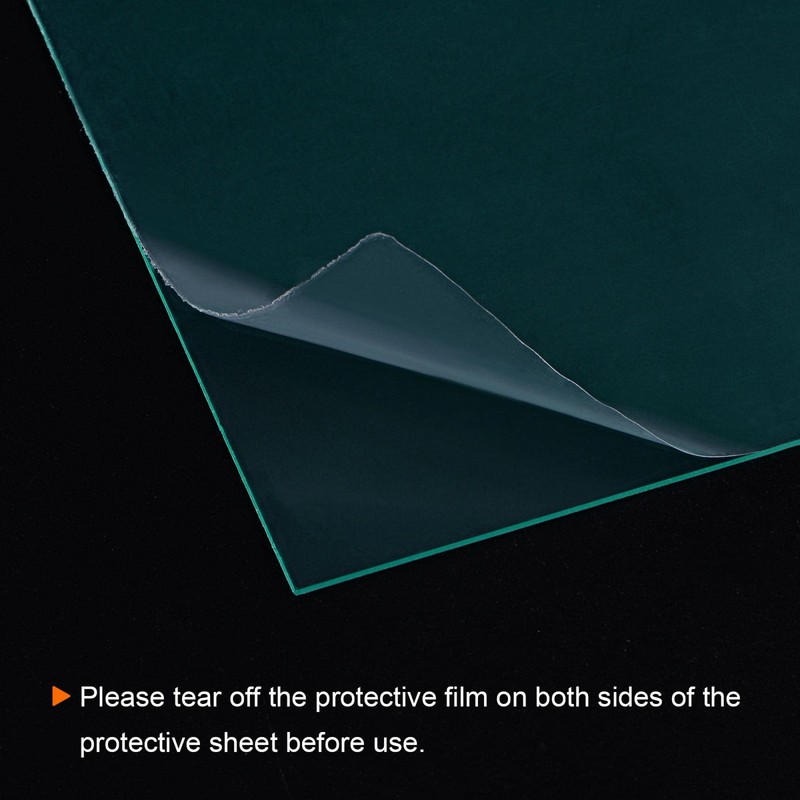 sourcing map 10pcs Welding Helmet Outer Cover Lens 5.24"x4.49"x0.03" for