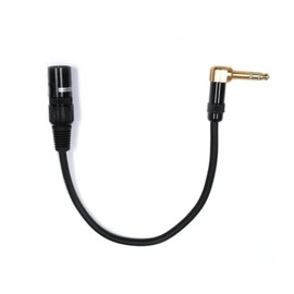 Audio2000's C14001 1 Ft 1/4" TRS Right Angle to XLR Male Cable