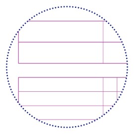 Clairefontaine 8279c Collegeblock A4, edge, checkered, 80 sheets, sorted in color