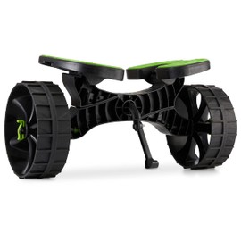 Ulticor Kayak Cart, Puncture-Free Wheels Assembles and Disassembles Within Seconds – Easy to Store – No Tools Required – All-Terrain Durable Kayak and Canoe Cart with Adjustable Straps (Green - Black)