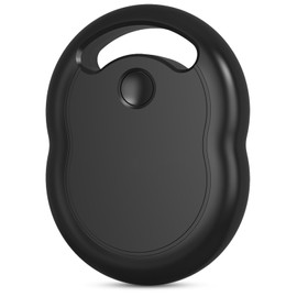 Air Tracker Tag Schlüsselfinder,Kompatibel mit Apple Wo ist? APP (iOS NUR,Android Nicht unterstützt),Bluetooth Key Finder für Schlüssel,Gepäck,Koffer,Brieftasche,Austauschbarer Akku,1er-Pack(Schwarz)