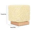 Rattan Table Lamp with LED Bulb USB Powered Decorative Hand