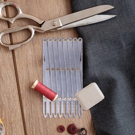 Aluminum Sewing Gauge, Gauge Button Guide Equal Space Divider Tool for Quilting Craft Pleat Spacer Adjustable Expanding Spacing Device Buttons Pleats DIY Curtain Accessories