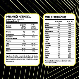 Limit-X Nutrition Protein Matrix, Suplemento Deportivo a base de Proteína Concentrada de Suero de Leche | Con Creatina Monohidratada | 4 libras | 53 porciones (Vainilla)