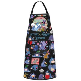 WZMPA Donkey Kitchen Apron Donkey Fans Gift Let The Magic Blossom Adjustable Apron Donkey Merch, Blossom Donkey Ap, Medium
