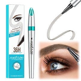 Eyebrow Pencil, Microblading Eyebrow Pencil, Waterproof with 4 Fork Tips, Durable Eyebrow Pencil for Women and Girls, Precise Eyebrow Pencil for Natural Eyebrows