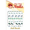 Peacock and peacock feathers clear waterslide nail art decals. Set