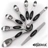 MAKREL® 8 Piece Magnetic Stackable Measuring Spoon Set Stainless Steel