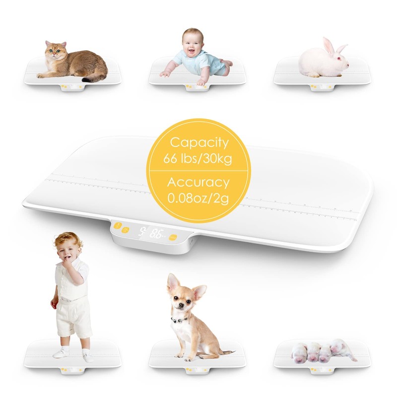 MINDPET-MED Digital Pet Scale, Baby Scale, Precision0.08oz, Max 30kg/66lbs, Auto-Hold,