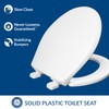 Mayfair Collins Slow Close Toilet Seat, Durable Plastic Seat with