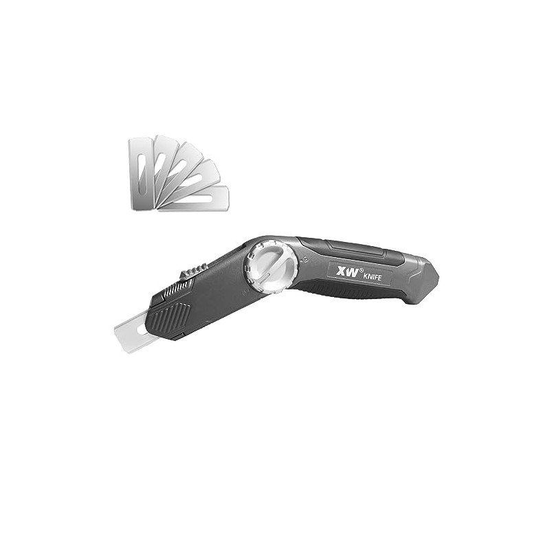 XW Retractable Carpet Knife with Twist-lock Design, Heavy Duty Zinc