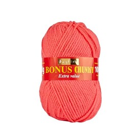 Hayfield Bonus Chunky, Bright Coral (578), 100g by Sirdar
