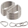 10pcs/Pack 1-1/2 inch Metal D Ring Semi-Circular Non Welded Nickel