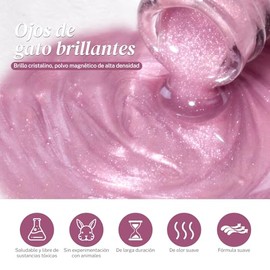 CHERIMOYA Esmalte de Uñas de Gel Ojos de Aurora Boreal 8ml