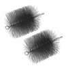PATIKIL 3.7" Wire Chimney Cleaning Brush, 2 Pcs Steel Round