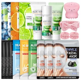 Face Mask Skincare Set, 19 Pcs Pamper Gifts for Women, Care Package Gift Sets for Her Teenage Girls