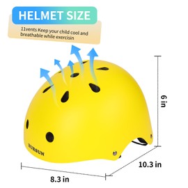 BURSUN Kids Bike Helmet Ventilation & Adjustable Toddler Helmet for Ages 2-3-5-8 Kids Boys Girls Multi-Sport Helmet for Bicycle Skate Scooter