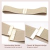 Chamqueen Wide Elastic Stretch Waist Belts Women Waistband Dress Vintage