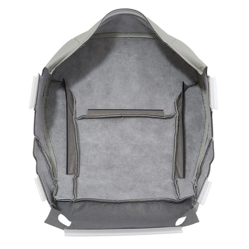 Priprilod Gray Perforated Leather Driver Side Bottom Replacement Seat Cover