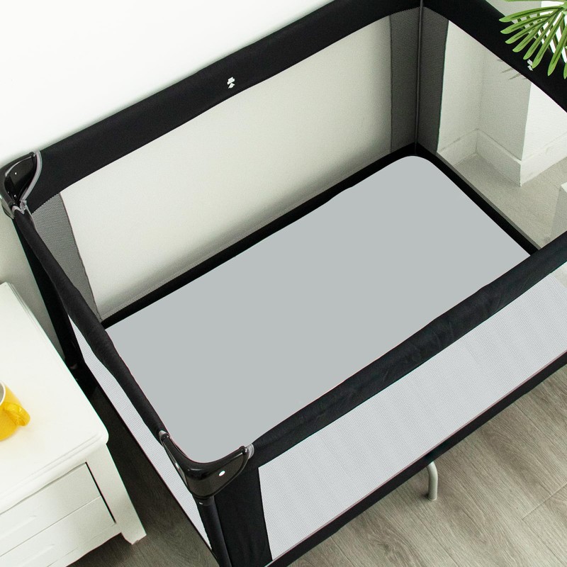 Travel Cot Sheets 95x65cm Fitted, Soft, Breathable & Easy Care,