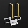 U Shaped Padlock 4 Digit Combination Lock with Adjustable Long