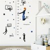 Condessacity Height Scale Wall Sticker, Cute Cartoon, Basketball Shoot, Kids