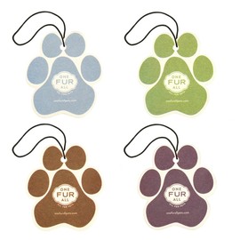 One Fur All Pet House Car Air Freshener - Variety Pack Pack of 4 - Non-toxic Car Air Freshener - Pet-Friendly Air Freshener For Small Spaces & Car - Hanging Odor Eliminating Air Freshener