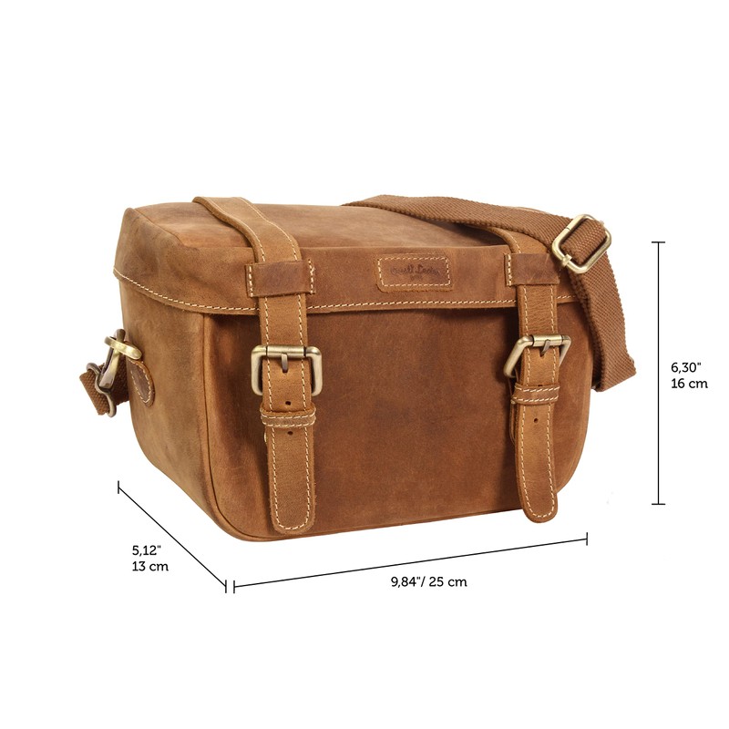 Gusti Rene P. Handlebar Bag Leather with Plate Handlebar Bag