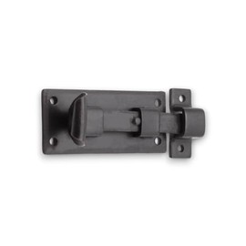 Infinity Decor Vintage 4” 100mm Beeswax Straight Iron Fish Tail Bolt Door Latch - Heavy Duty Blacksmith Security Privacy Lock - for Doors and Windows