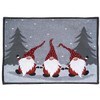 Set of 2 Place Mats Table Runner Tapestry Winter Christmas Various Designs Cotton Blend (3 Gnomes)