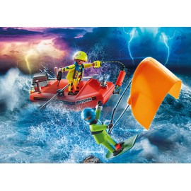 Playmobil Kitesurfer Rescue with Speedboat