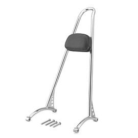 Wsays 23" Tall Passenger Sissy Bar Backrest Compatible with Harley Sportster Iron Low 883 1200 XL Forty-Eight Nightster Roadster 2004-2022 Models, Chrome