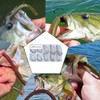 Weedless Wacky Rig Hooks Bass Fishing Hooks Kit, 50pcs Carbon