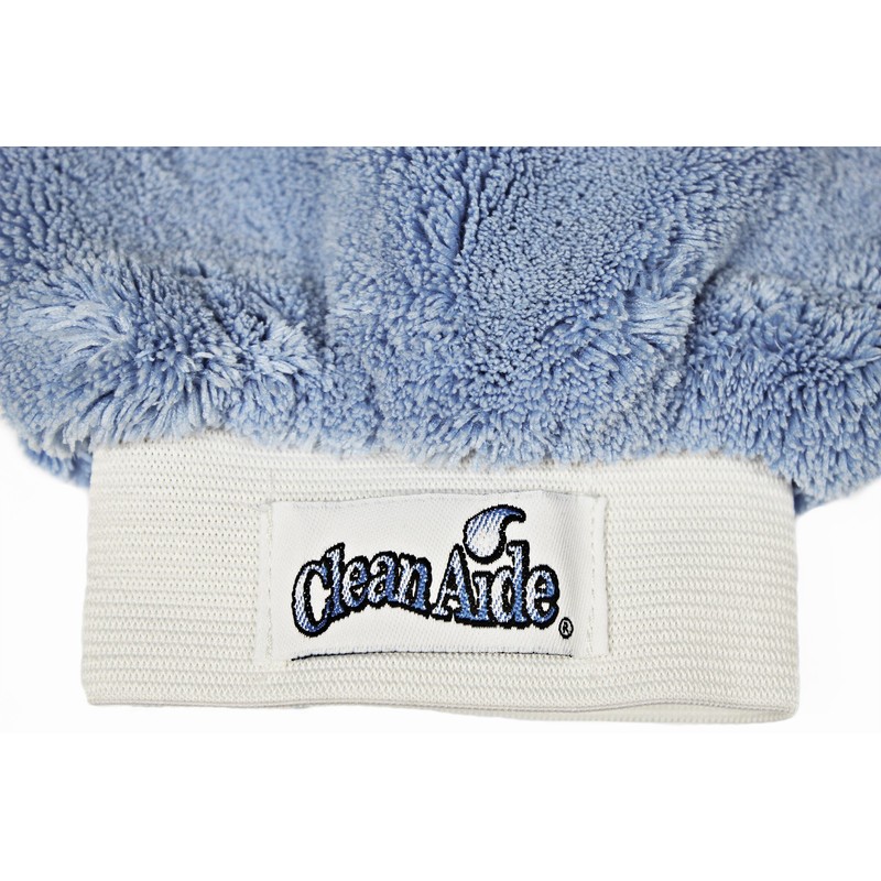 CleanAide Microfiber Terry Weave Dusting & Polishing Mitt, Lint-Free, Scratch-Free,
