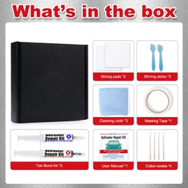 Rear Window Defogger/Defroster Tab Bonding Repair Kit – Highly Conductive & Aggressively Bonding & Fast-Curing | Rear Defroster Repair Kit - Quickly Restores Defrosting for Worry-Free Driving