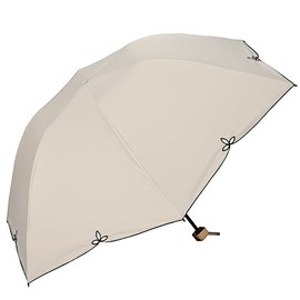 World Party (Wpc.) 801-656 BE Parasol, Light Blocking Bird Cage Umbrella, Folding, Beige, 21.7 inches (55 cm), Women's, With Umbrella Bag, Wide Panels, Compact