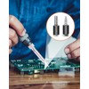Pack of 50 Spacer Sleeves M6, Jeboler ABS Spacers, Plastic,