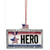 Hero Veteran License Plate Ornament