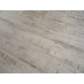 PVC Flooring with Lettering, White (€9.95/m^2)