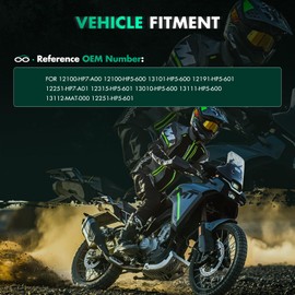 SCITOO Cylinder Piston Gasket Top End Rebuild Kit for Honda for Rancher 420 TRX420FA 4x4 AT 2009-2014, for Honda for Rancher 420 TRX420FA2 4x4 Auto DCT EPS Camo 2017, 12100-HP7-A00 12100-HP5-600