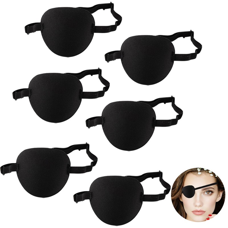 6Pcs Eye Patches for Adult, Pirate Eye Patch Medical Eye