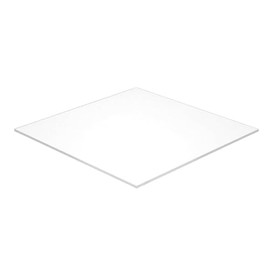 Falken Design White Opaque Acrylic Sheet 12" x 24" x 3/8" Thick Plexiglass Panel for DIY Projects, Laser Cutting, Crafting, Signage & Displays - Shatterproof, Weather-Resistant, Easy to Cut