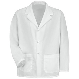 Red Kap mens Specialized Lapel Counter Coat work utility outerwear, White, XX-Large US